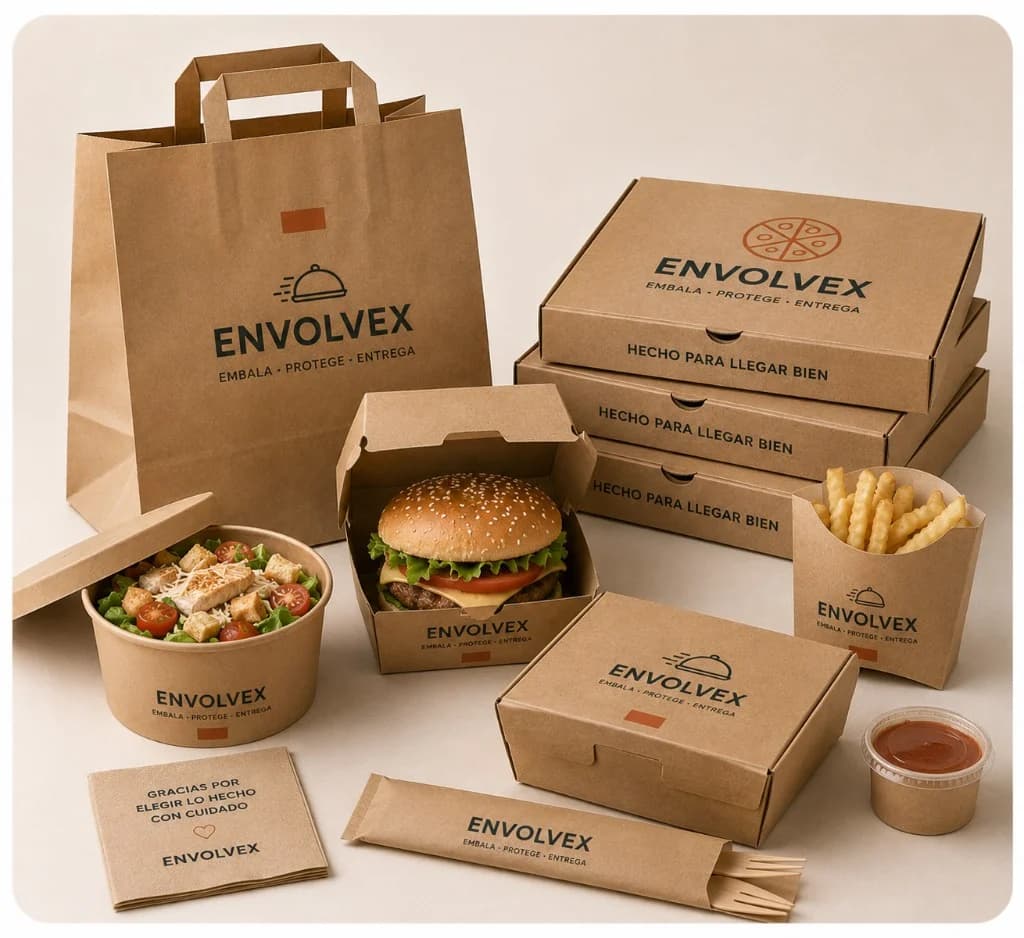 Empaque para restaurantes y delivery ENVOLVEX